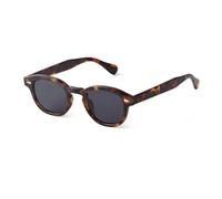 UJNHGQ Retro Round Sunglasses for Women Vintage Eyeglasses Leopard Blue Lens Square Sun Glasses UV400,C14 Dark Hawks Gray,1