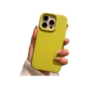 UJNHGQ Soft Liquid Silicone Candy Color Case for iPhone 16 15 14 13 Pro Max Plus 12 11 16e Sensitive Camera Control Button Matte Cover,YangLiuGreen,For iPhone 13 Pro