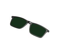 UJNHGQ TR90 Square Men And Women Colorful Clip On With Polarized Lenses Mirror Reflection,green