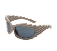 UJNHGQ Women Sport Sunglasses Men Eyewear One Piece Sun Glasses For Male Silver Rimless Shades,C2,1