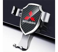 UJNVDXZE Car mobile phone holder for Mitsubishi Shogun Mirage Eclipse Spyder Colt,Adjustable rotatable Super Stable Phone Car Mount Air Vent Dashboard accessories,Silver