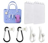 UJoowalk 8Pcs Divider Tray Set for Bogg Bag X-Large Original Accessories with Phone Holder & key Hooks for Bogg bag & Other Rubber Beach Bag. Organizer & Divide Space