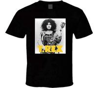 Ujoya Men's T Rex - Marc Bolan 3 T Shirt Black XL