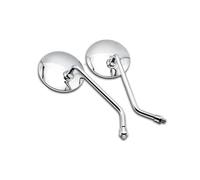 UJSSET ABS 8 10MM Motorcycle Rearview Mirrors Universal Round Chrome Mirror For B-King Bandit SV400 SV650 Gladius V-strom 650