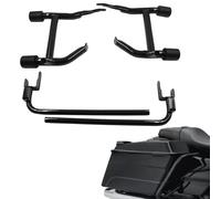 UJSSET Motorbike Engine Side Panel Protection Saddlebag Guard Rails Crash Bar Bracket For Touring Street Road Glide 2014 2015 2016 2017 2018 2019 2020 2021 2022 2023