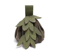 UJUROU Medieval Leaf Elf Waist Pouch Renaissance Belt Hip Bag Ren Faire LARP Festival Thigh Accessories for Women, Green, Renaissance