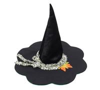 UJUROU Witch Hat Halloween Wicked Wizard Hat Christmas LARP Cosplay Costume Accessory for Adults (A)