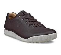 (UK 10.5-11, Mocha) Ecco Mens 2025 Golf Street Retro Hybrid Waterproof Leather Spikeless Golf Shoes