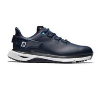 (UK 10.5, Navy/White/Grey) FootJoy Mens Pro SLX Leather Waterproof Spikeless Performance Golf Shoes