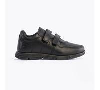 Hush Puppies Lucas Leather Junior Black Shoes UK 10