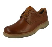 (UK 10, Dark Tan (Brown)) Mens Clarks Casual Shoes Un Ramble Lo - G Fit