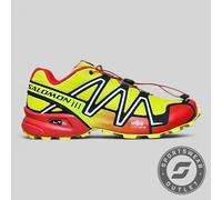 UK 10 - Salomon Speedcross 3 Men's - Yellow/Red (L47493600)