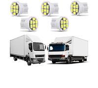 UK >> 10 x 24 Volt LED LIGHT BULBS > Bright White 6000k > For Hella Spot Lamps, Side or Marker Lights > 24v W5W 505 507 510 T10 Capless Wedge > 24v HGV Truck Lorry Bus Tractor Unit Tow Recovery