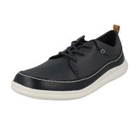 (UK 11 Child, Navy (Blue)) Boys Clarks Elasticated Lace Detailed Shoes Cloud Blaze - F Fit