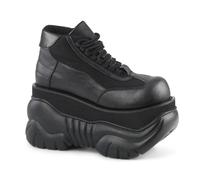 (UK 11/EU 44/US 12) DemoniaCult Mens Boots BOXER-01 Blk Vegan Leather