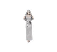 Smiffys Gothic Nun Costume, Grey with Dress & Headpiece, Halloween Adult Fancy Dress, Nun Dress Up Costumes