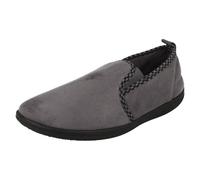 Mens Padders Lewis Navy Or Grey Slippers Wide G Fitting
