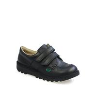 (UK 13) Kickers Juniors Kick Lo Velcro Black/Black