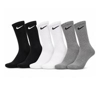 (UK 2-5, BGW (6PK)) Nike Mens Sport Socks Cotton Rich Designer Soft Crew Sock