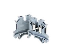 UK-2.5B DIN Rail Terminal 100pcs Universal Screw Type 17.5A 690V IEC60947-7-1 Wiring Connector UK2.5B(Grey)