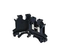 UK-2.5B DIN Rail Terminal 100pcs Universal Screw Type 17.5A 690V IEC60947-7-1 Wiring Connector UK2.5B(Black)