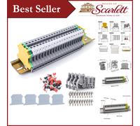 UK-2.5B DIN Rail Terminal Block Kit - 20A, 40 Position, Ideal for DIY Projects