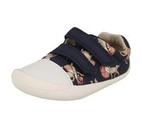 (UK 2 Infant, Blue) Boys Clarks Casual Full Shoes Tiny Pebble - G Fit