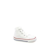 (UK 2 Infant) Converse Toddler White All Star Hi Trainers
