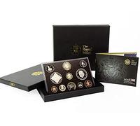 UK 2008 Deluxe Decimal Proof Finish 11 coin set collection in a presentation box + Coa