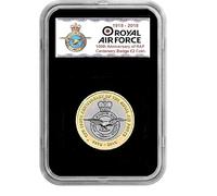 UK 2018 RAF £2 - Centenary of the Royal Air Force BUNC Coin - encapsulated in Lighthouse Everslab Coin Holders