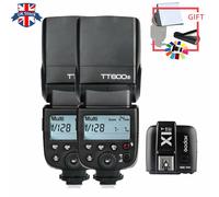 UK 2pcs Godox TT600S GN60 2.4G Camera Flash + X1T-S Transmitter for Sony+Gift