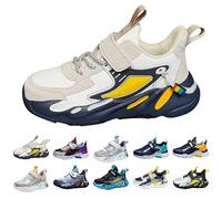 UK 3.5 Boys Trainers Kids Running Shoes Child Sneaker Breathable Tennis Running Shoes Athletic Sport Walking Sneakers Child Trainers Little Kid Big Kid 001_Beige