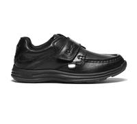 (UK 3 / EU 36) Kickers Reasan Strap Leather YM 112870 Boys School Shoes Black