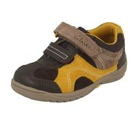 (UK 3 Infant, Brown) Boys Clarks Casual First Shoes Ru Rocks - E Fit