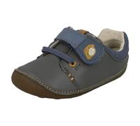 (UK 3 Infant, Grey) Boys Clarks First Shoes Tiny Sid - G Fit