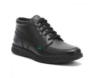 (UK 3) Kickers Kelland Lace Hi Black Leather Boots