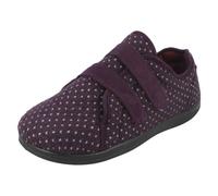 (UK 3, Lilac/Wisteria (Purple)) Ladies Padders Slipper Shoes Duo - 2E/3E Fit