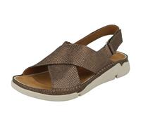 (UK 3, Metallic) Ladies Clarks Casual Summer Sandals Tri Alexia - D Fit