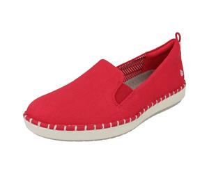 (UK 3, Rose (Pink)) Ladies Cloud Steppers By Clarks Loafer Style Shoes Step Glow Slip - D Fit