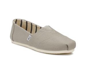 (UK 3) TOMS Womens Grey Heritage Canvas Classic Espadrilles