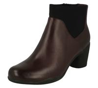 (UK 4, Aubergine (Purple)) Ladies Clarks Smart Ankle Boots Un Rosa Mid - D Fit