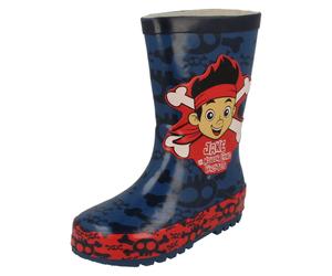 (UK 4 Infant, Navy (Blue)) Boys Disney Crossbone Wellingtons Jake And The Neverland Pirates