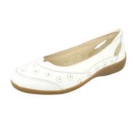 Padders Ladies Padders Cut Out Ballerina Flats Demi 2 - White - UK 4