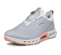 (UK 5-5.5, Concrete) Ecco Womens BIOM C4 Full Grain Leather Waterproof Boa Spikeless Golf Shoes