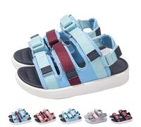 UK 5.5 Womens Comfortable Hiking Walking Sandal with Triple Adjustable Hook and Loop Strap Comfort Sport Walking Sandals Summer Beach Outdoor Shoes Diabetic Friendly Sandals Sky Blue Footwear New