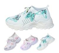 UK 5.5 Womens Walking Shoes Ladies Knit Running Sneakers Lace up Platform Wedge Nurse Arch Mesh Slip on Breathable Walking Sneakers Work Shoes Footwear Gift #03_Green
