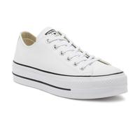 Converse All Star Low Platform White Black Leather - 5 UK