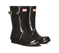(UK 5) Hunter Original Gloss Short Black Synthetic Wellington Boots