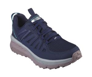 (UK 5, Navy) Skechers Womens 2023 Switch Back Cascades Low Top Lace Up Memory Foam Trainers