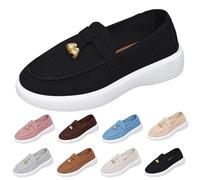UK 5 Suede Loafers Flats for Women, Women’s Slip on Penny Loafers Driving Comfortable Dress Ladies Loafer Casual Office Work Round Toe Flat Shoes Walking Shoe Black Footwear